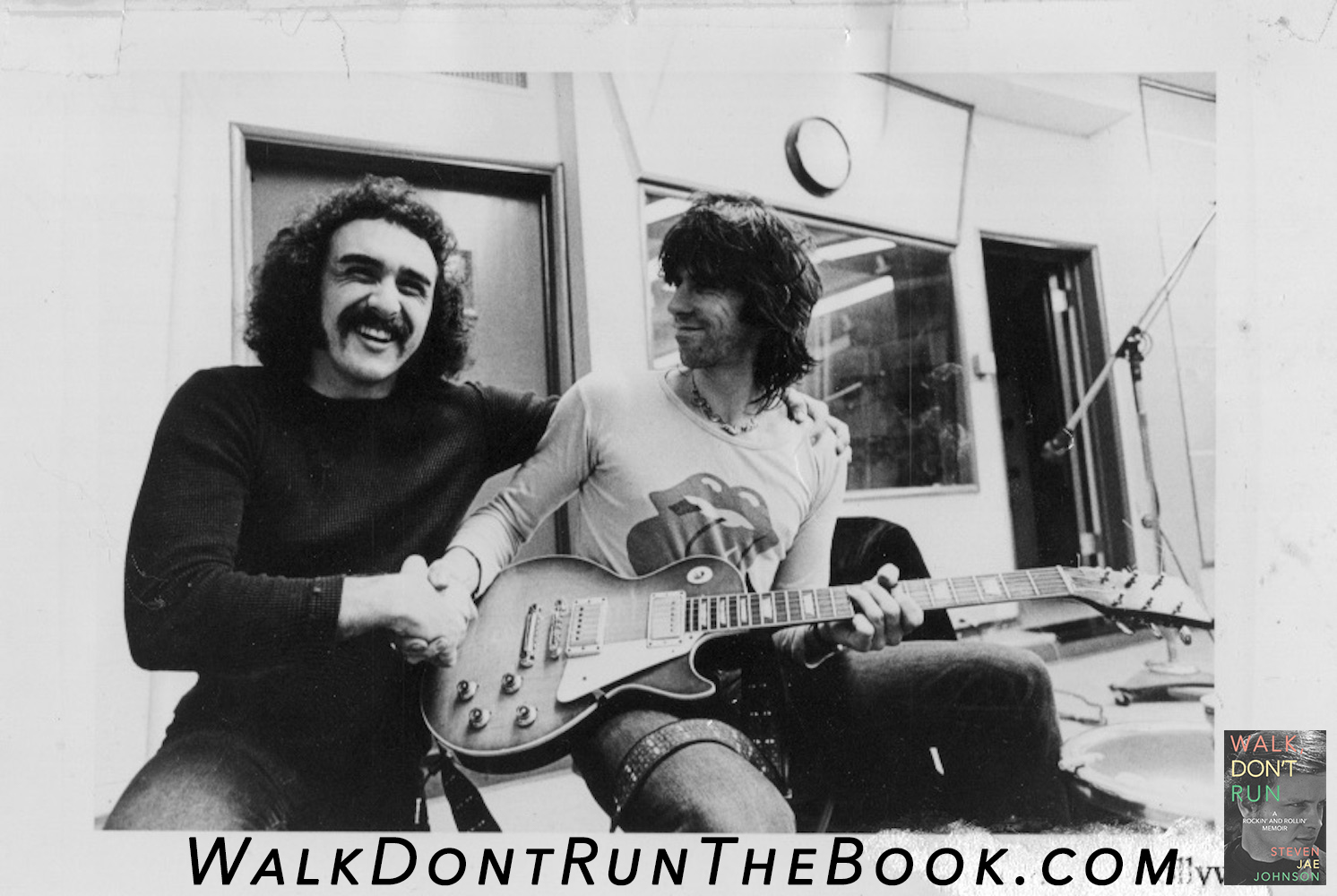 Joey Zagarino and Keith Richards During the Recording of "Torn 'n' Frayed" from the Rolling Stones Album "Exile on Main Street" in Los Angeles, California.