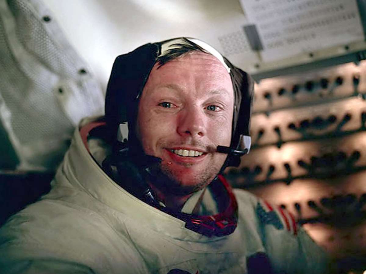 Neil Armstrong after walking on the Moon - July 1969