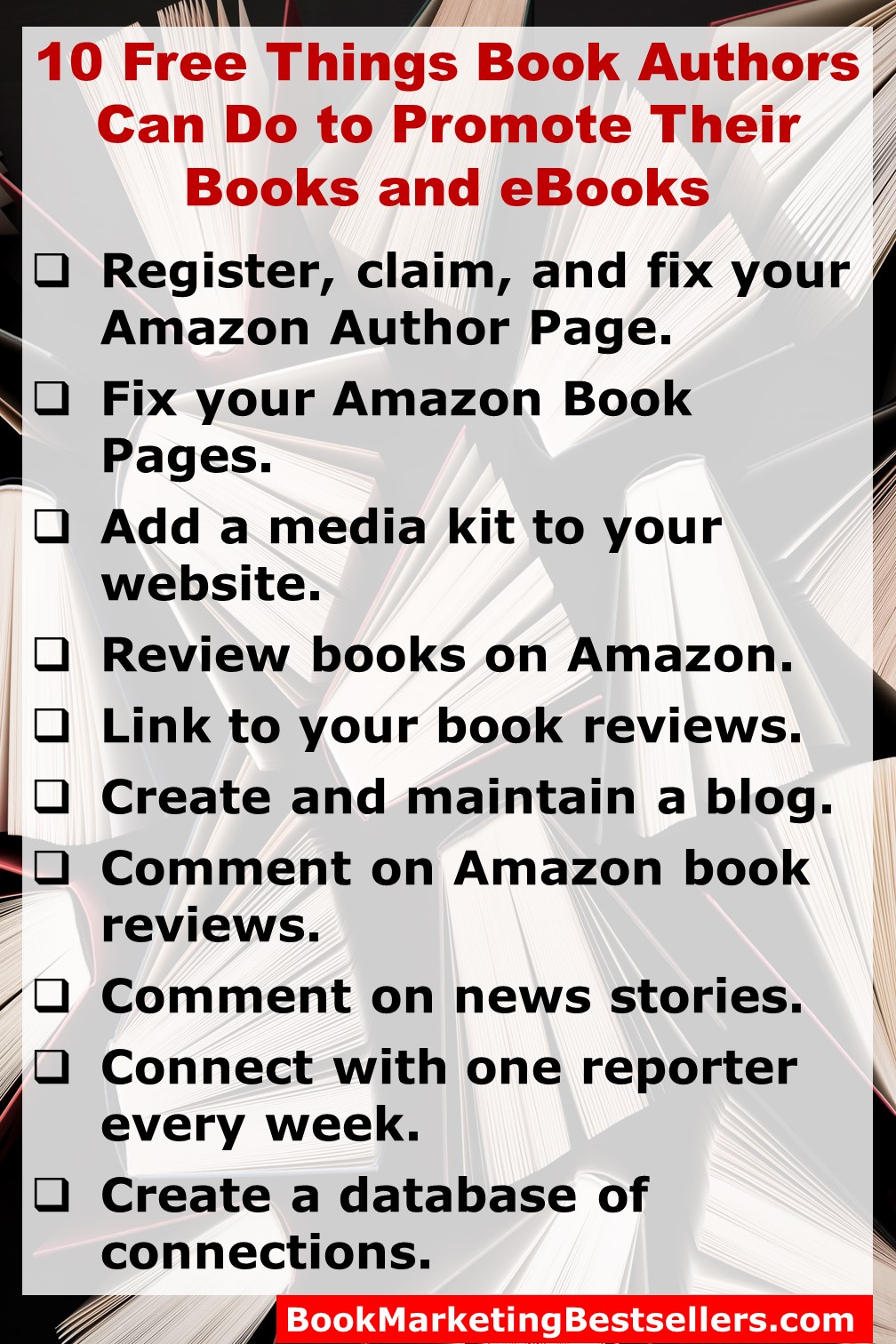 10 Free Things You Can Do to Promote Your Books and eBooks