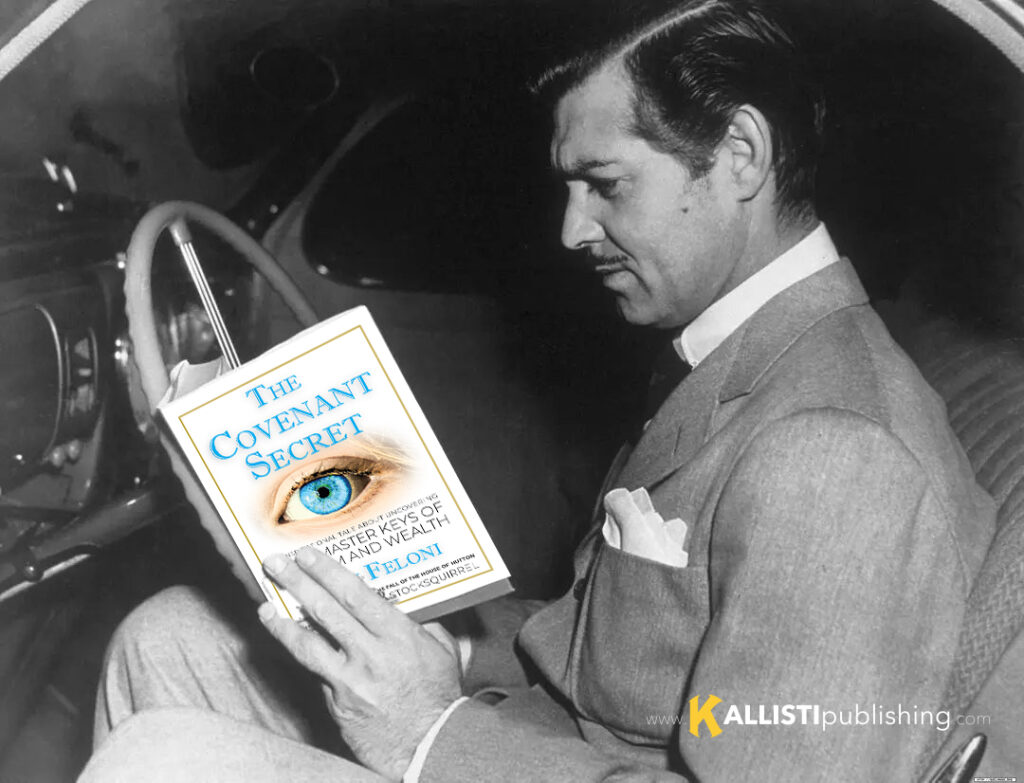 Clark Gable reading THE COVENANT SECRET by John Feloni